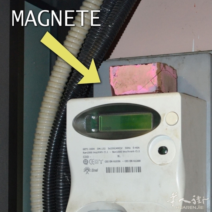 magnete-furto-energia.jpg 一华人企业主因涉2年里偷电1万2千欧元被控