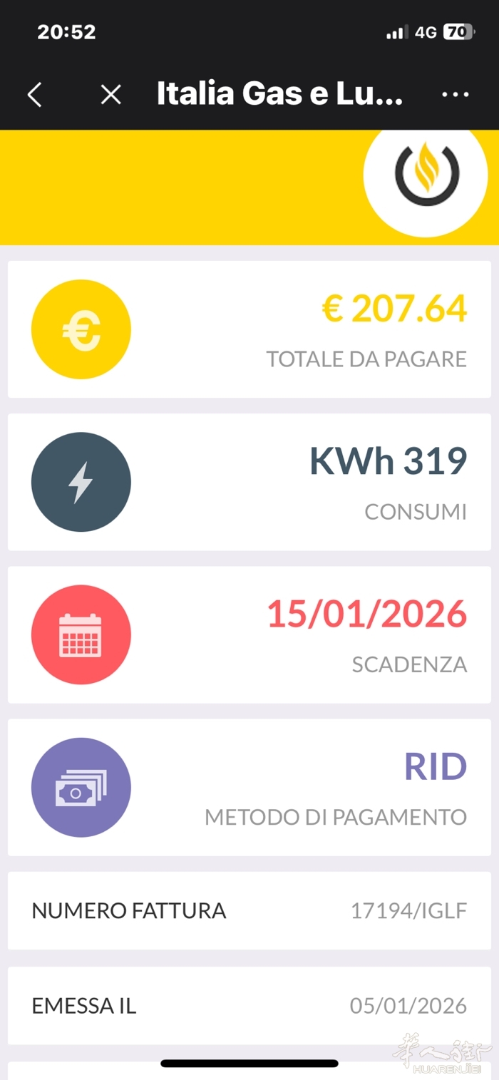 请大家帮我看看这电费是多少钱一度- 意大利你问我答