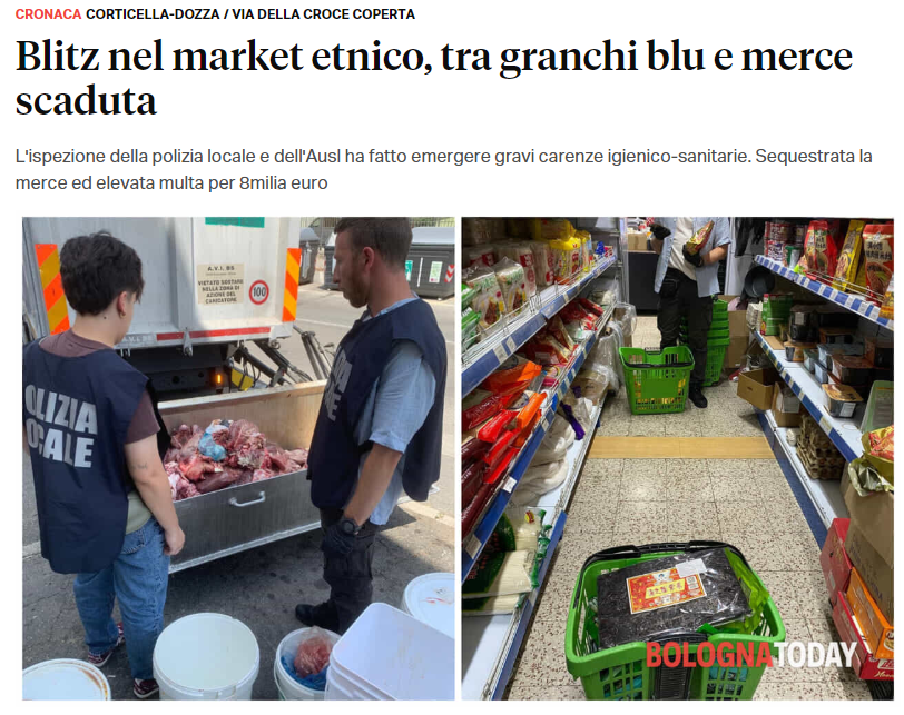 突查食品店：活蓝蟹违规销售、过期食品遍布，店主被罚8000欧元