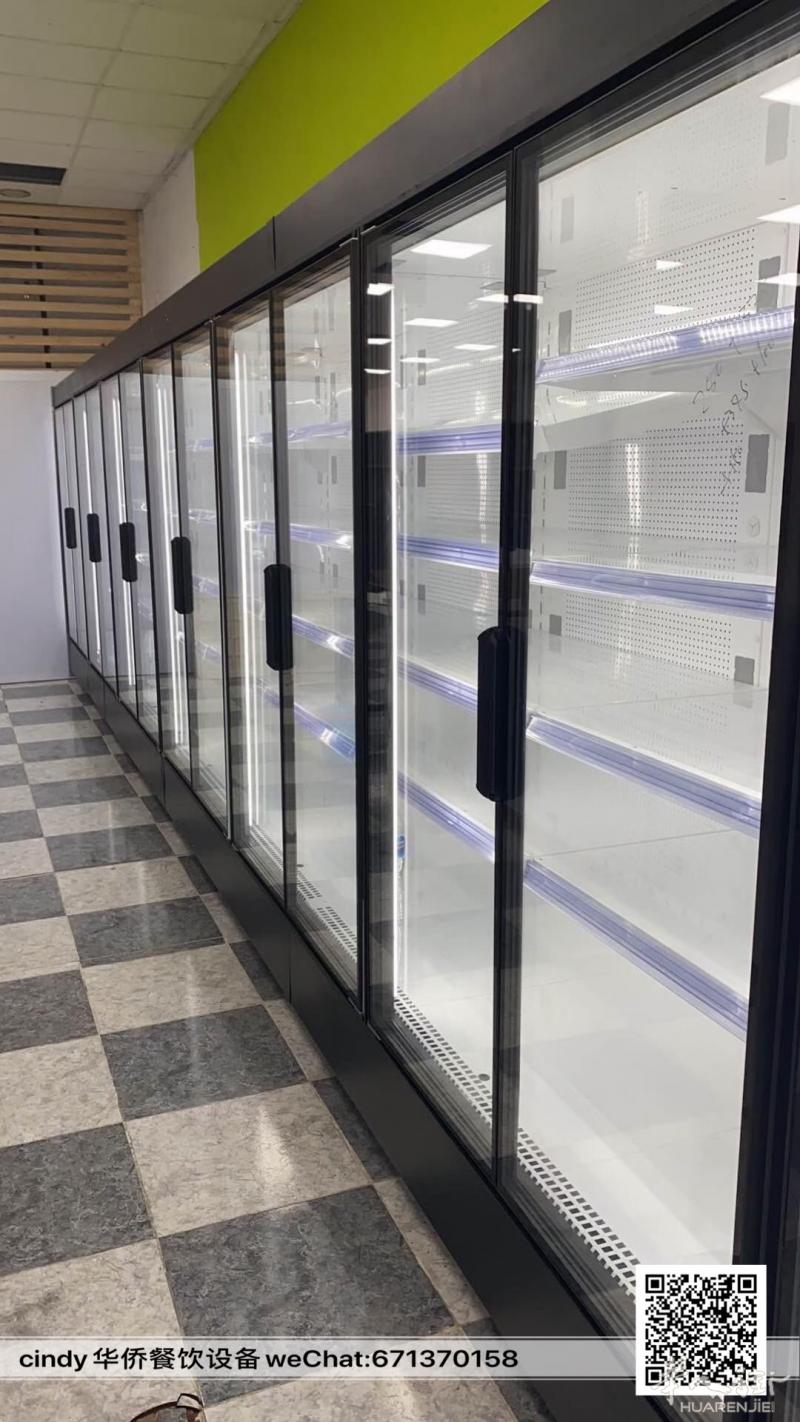 出售超市连排多门展示冰箱，尺寸根据LOCAL大小专业订制