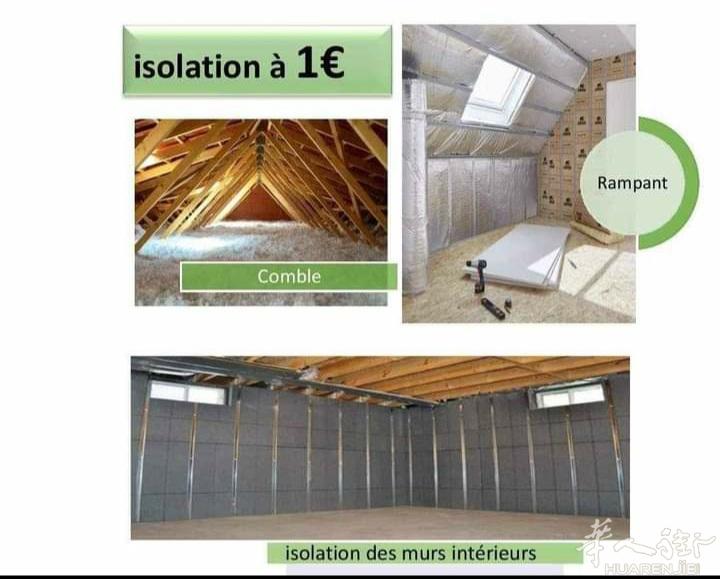 Isolation pour 1euro