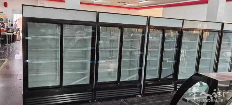 百元店 糖果店 双门黑边框冰箱 出售